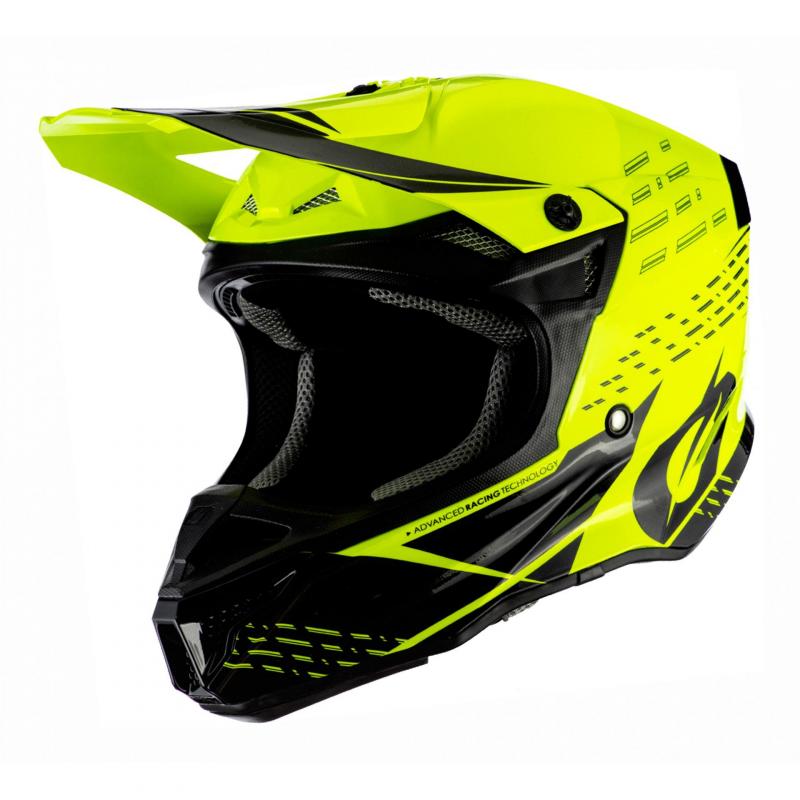 Casque cross O’Neal 5SRS Trace Polyacrylite noir/jaune fluo- XS
