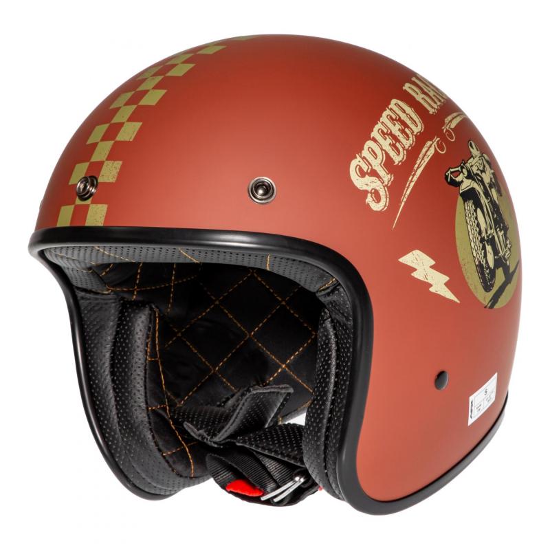 Casque jet AFX FX76 Speed Racer rouille/or mat- S