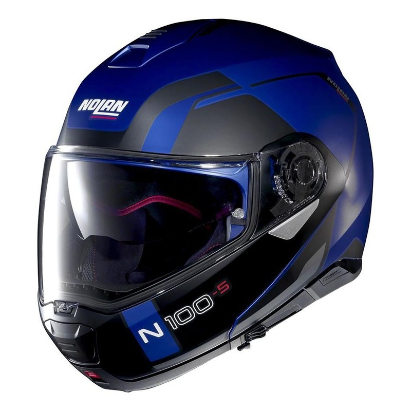 Casque modulable Nolan N100-5 Consistency N-Com Mat Cayman bleu- 2XS