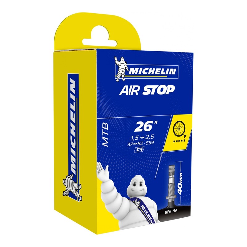 Chambre à air vélo Michelin Air Stop 26 x 1,50/2,60 C4 Regina 40mm