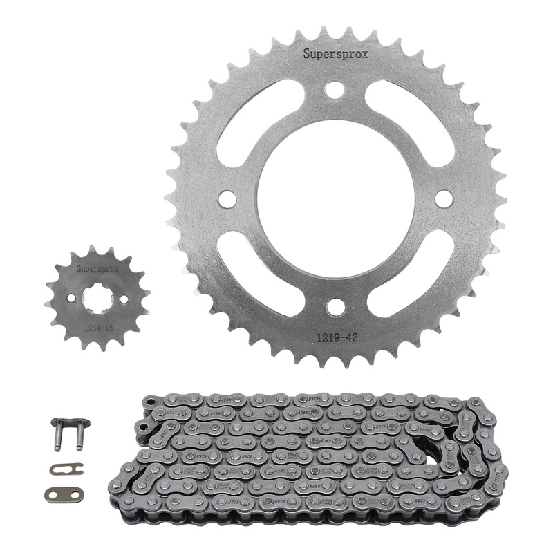 Kit chaîne 16x42 Supersprox Honda CBF 125 2009-14