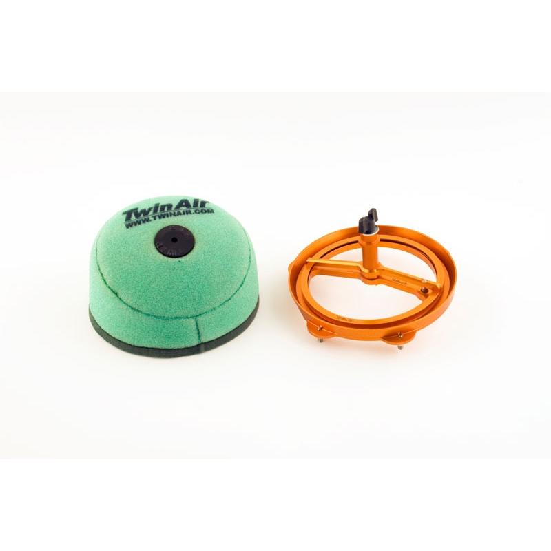 Kit filtre à air + cage aluminium Twin Air Power Flow pour Honda CRF