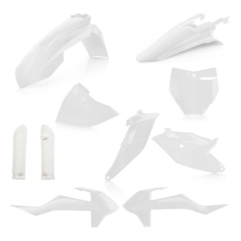 Kit plastique complet Acerbis KTM 85 SX 18-23 Blanc Brillant