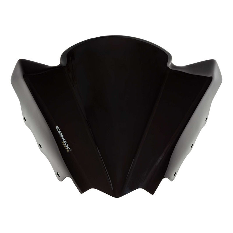 Pare-brise Ermax Sport 31 cm Yamaha X-Max 125 14-17 noir foncé opaque