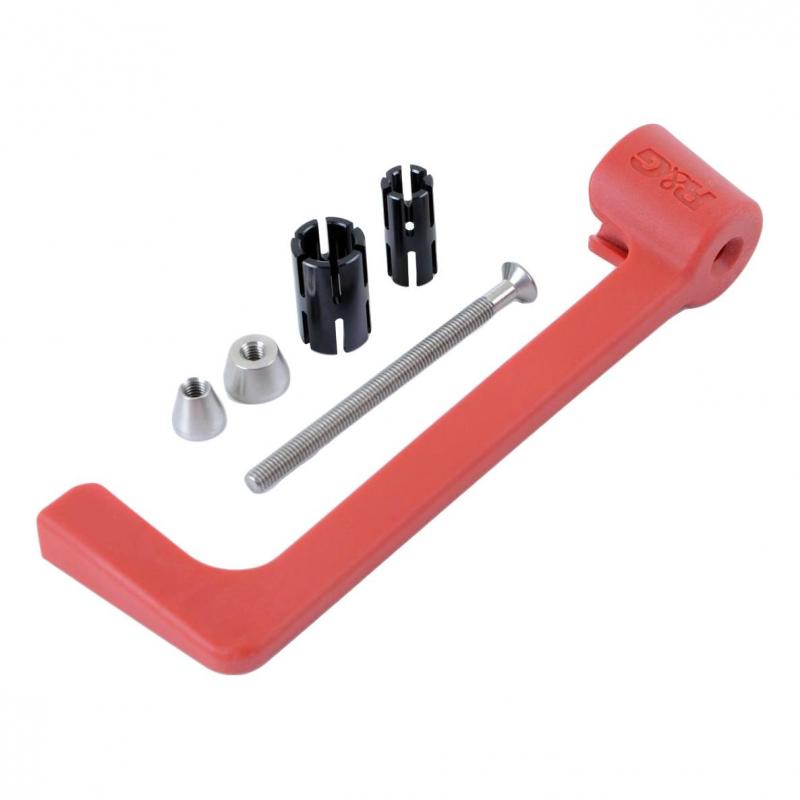 Protection de levier R&G Racing rouge Aprilia RSV4 Factory 09-14