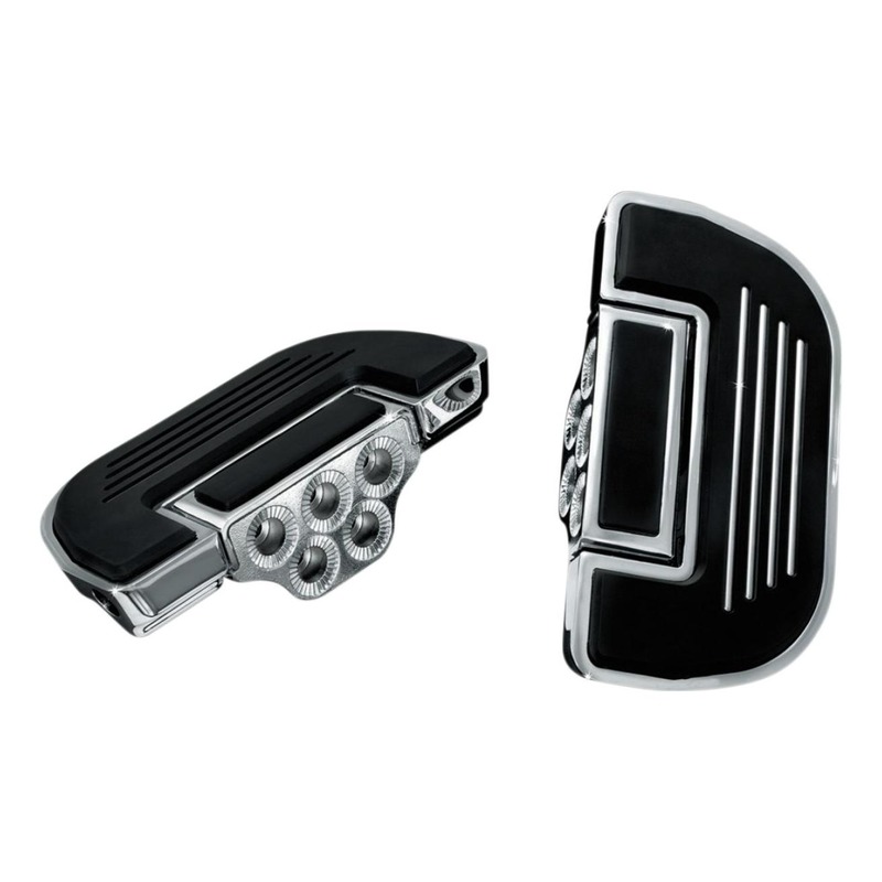 Repose pieds plateau pilote/passager premium Kuryakyn chrome