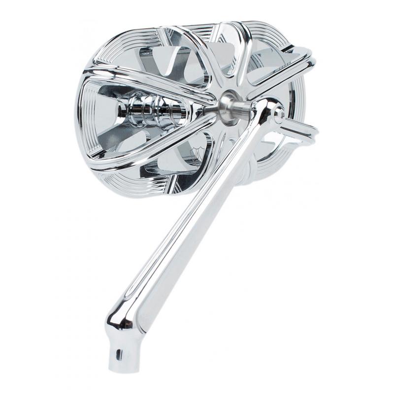 Rétroviseur Gauche Arlen Ness série Cage Harley Davidson tige chrome