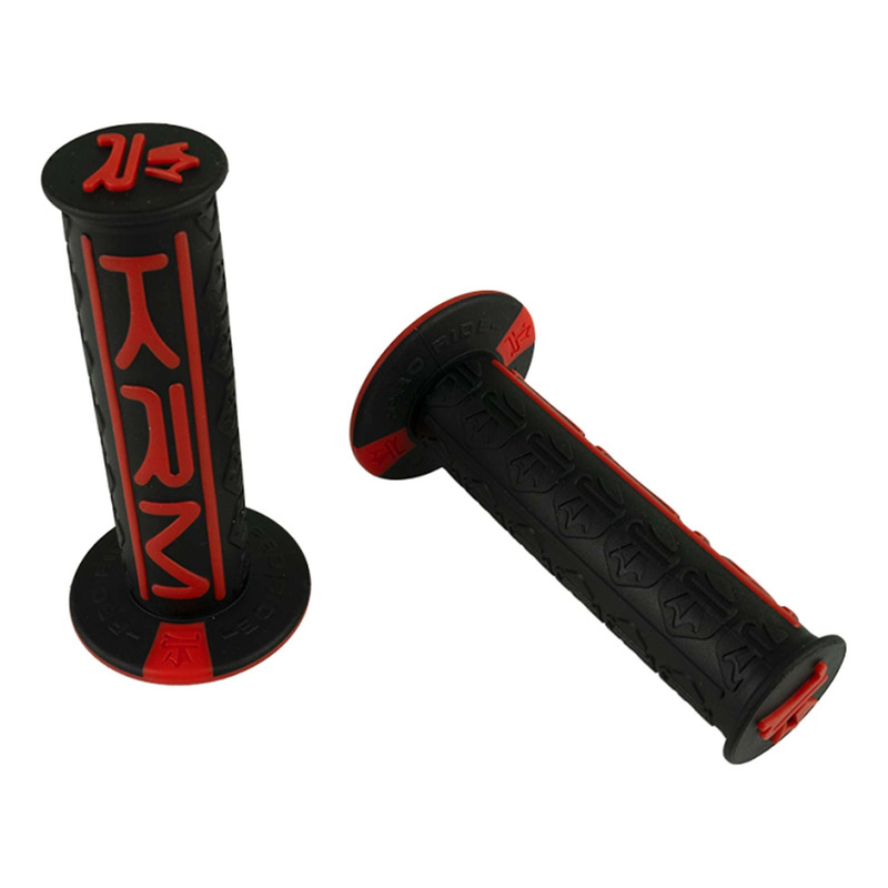 Revêtements de poignées KRM Pro Ride noir/rouge