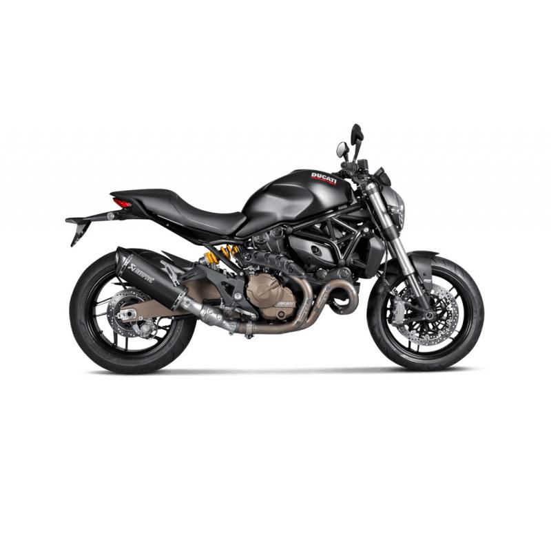 Silencieux Akrapovic Titane noir casquette carbone Ducati Monster 821