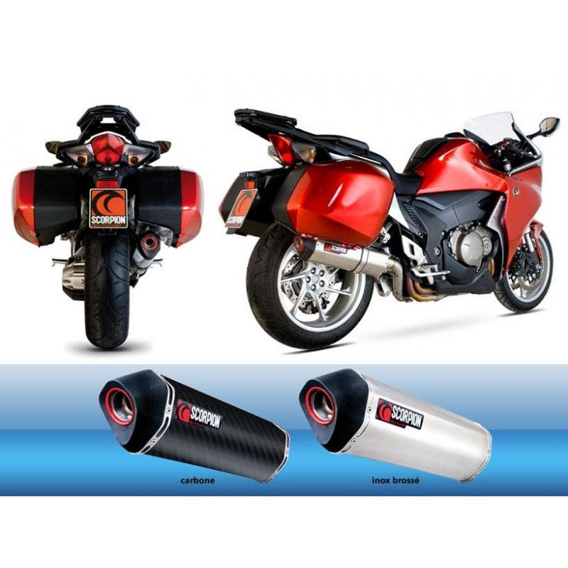 Silencieux homologué Scorpion Serket inox brossé pour Honda VFR 1200