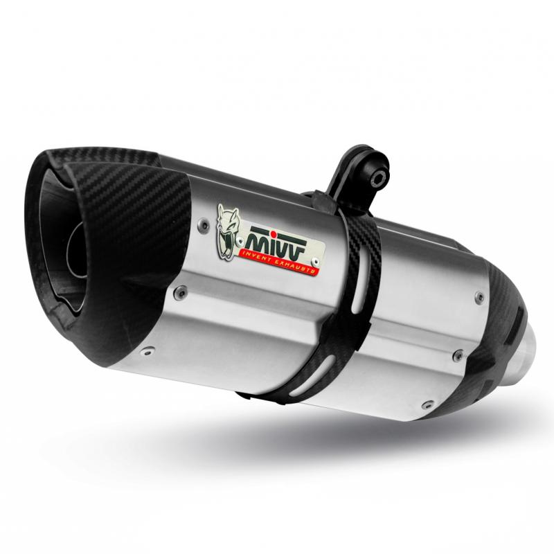 Silencieux MIVV Suono inox / casquette carbone BMW R1200GS 10-12
