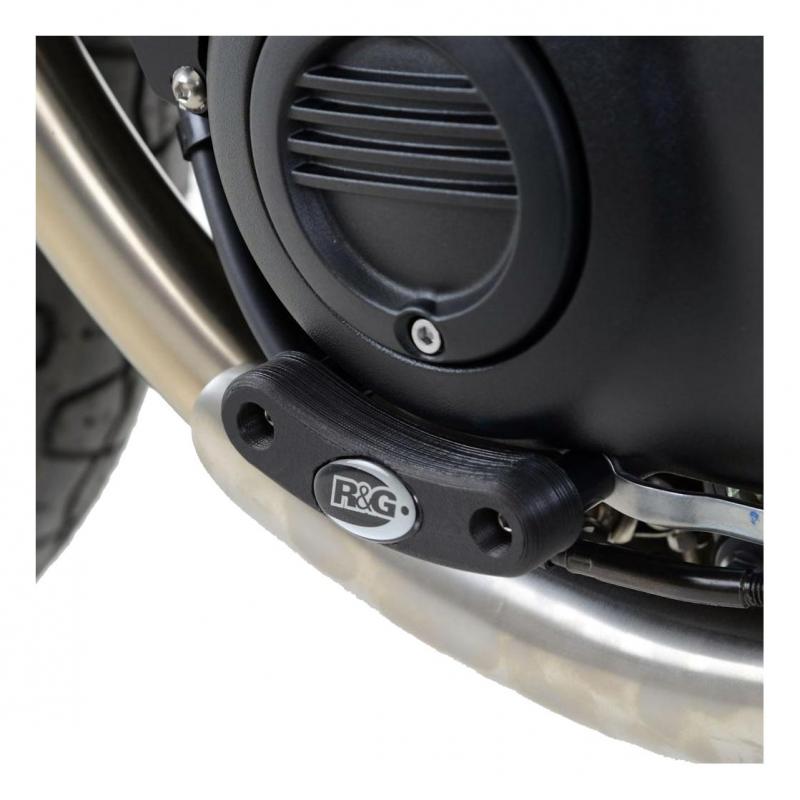 Slider moteur gauche R&G Racing noir Triumph Bonneville T120 16-18