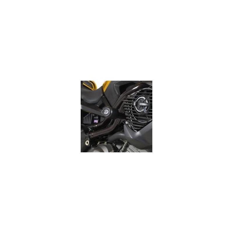 Tampons de protection R&G Racing Aero noir Benelli TNT 1130 Cafe Racer 04-17
