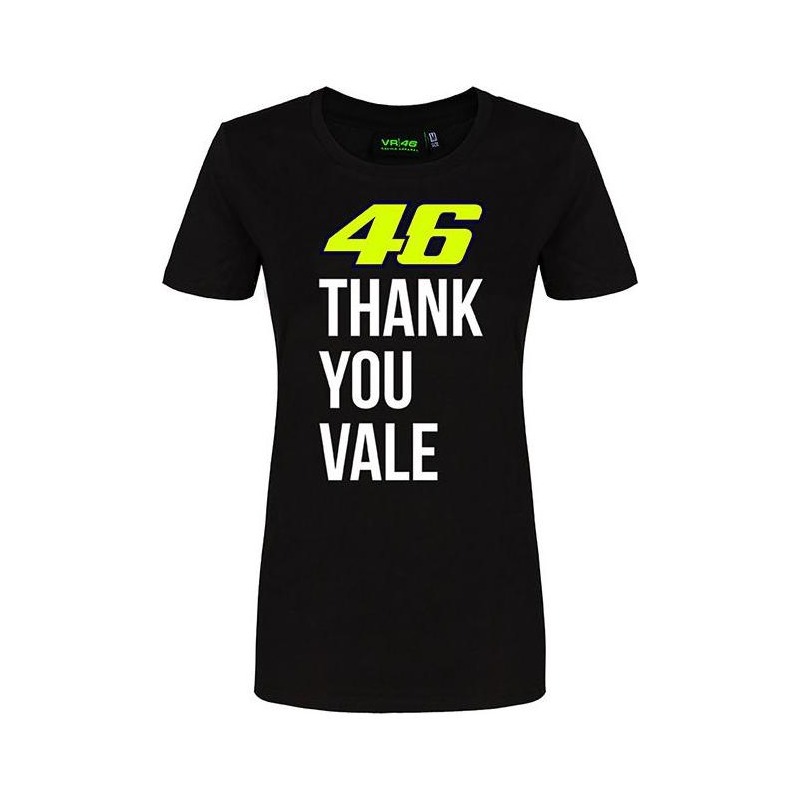 Tee-shirt femme VR46 Thank You Vale noir