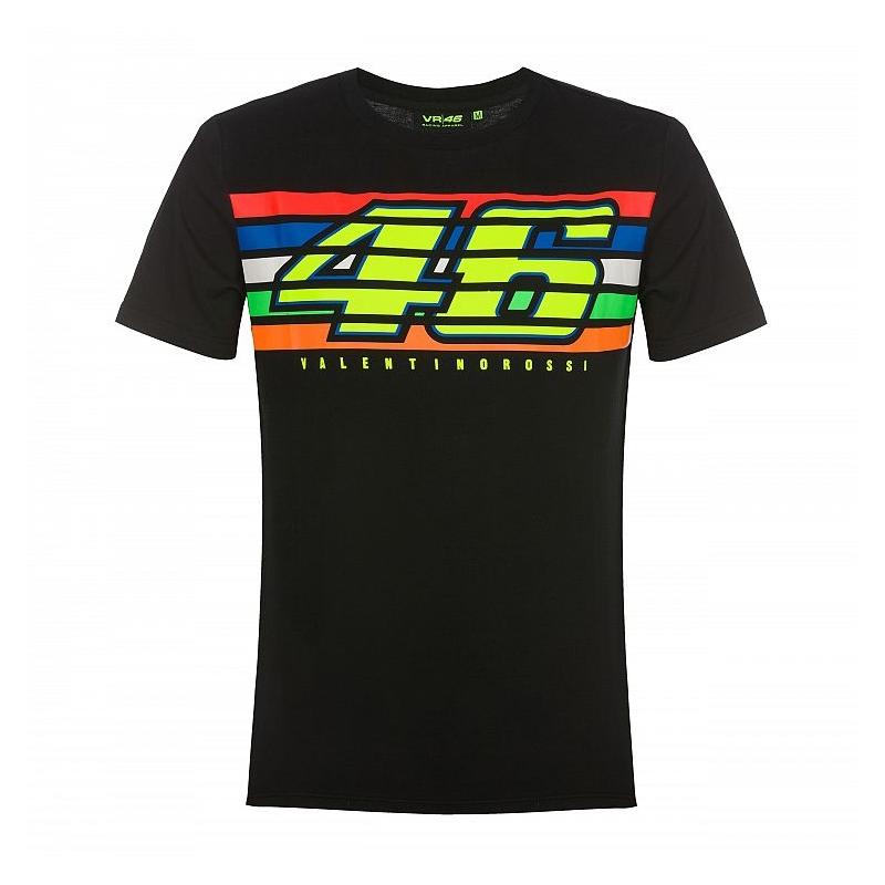 Tee-shirt VR46 Valentino Rossi Stripes The Doctor noir 2019- L