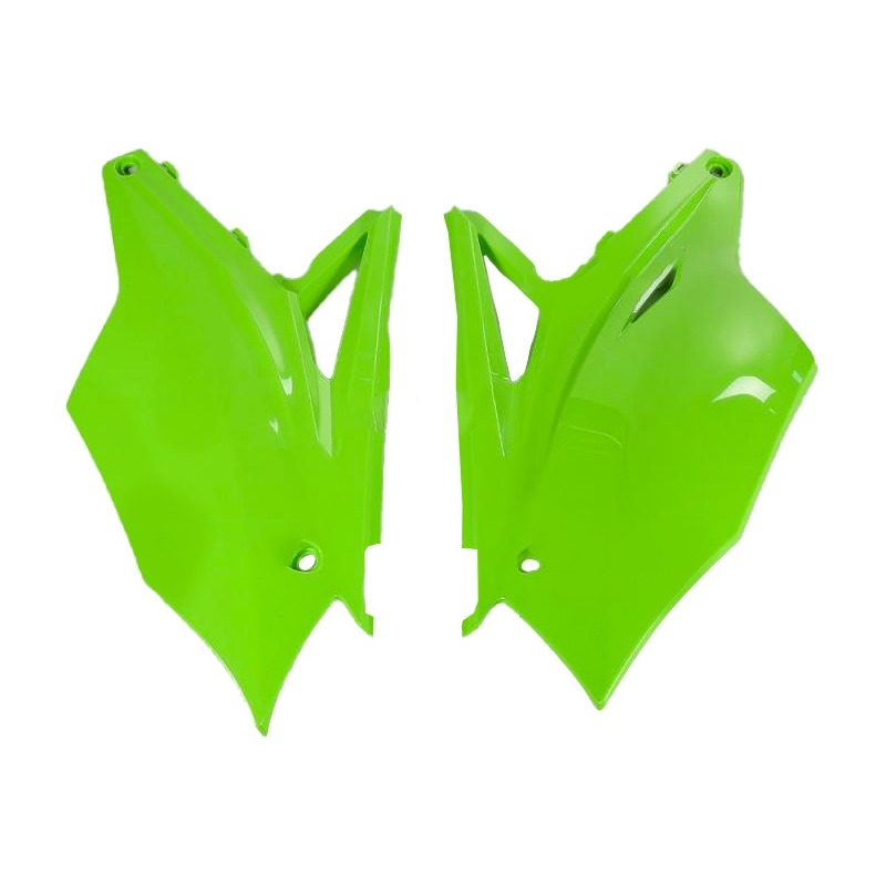 Plaques numéro latérales UFO Kawasaki 450 KX-F 16-17 vert