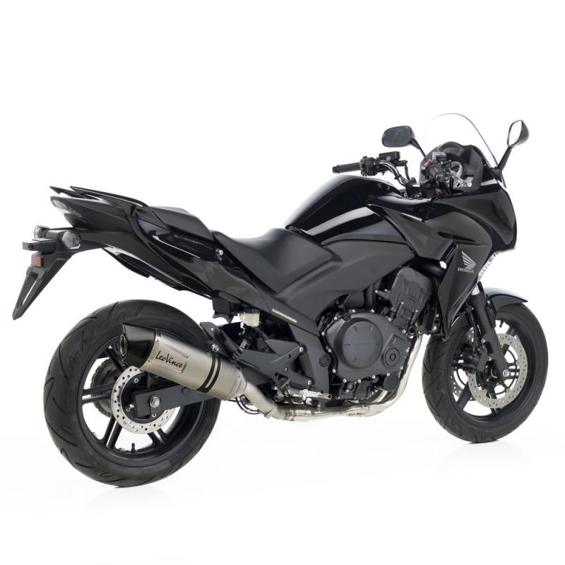 Silencieux Leovince LV One Evo inox casquette carbone pour Honda CBF 1