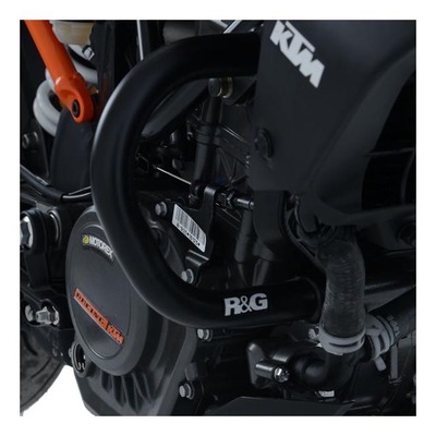 Barres de protection latérales R&G Racing noires KTM 390 Duke 17-20