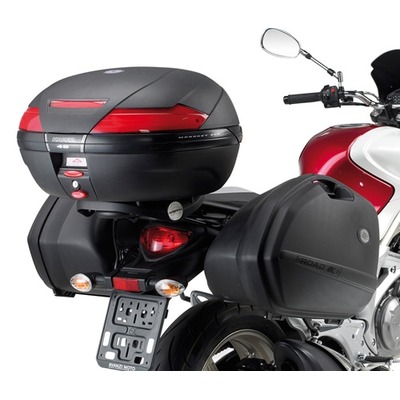 Support spécifique et platine Kappa pour top case Monokey Suzuki 650 Gladius 09-16