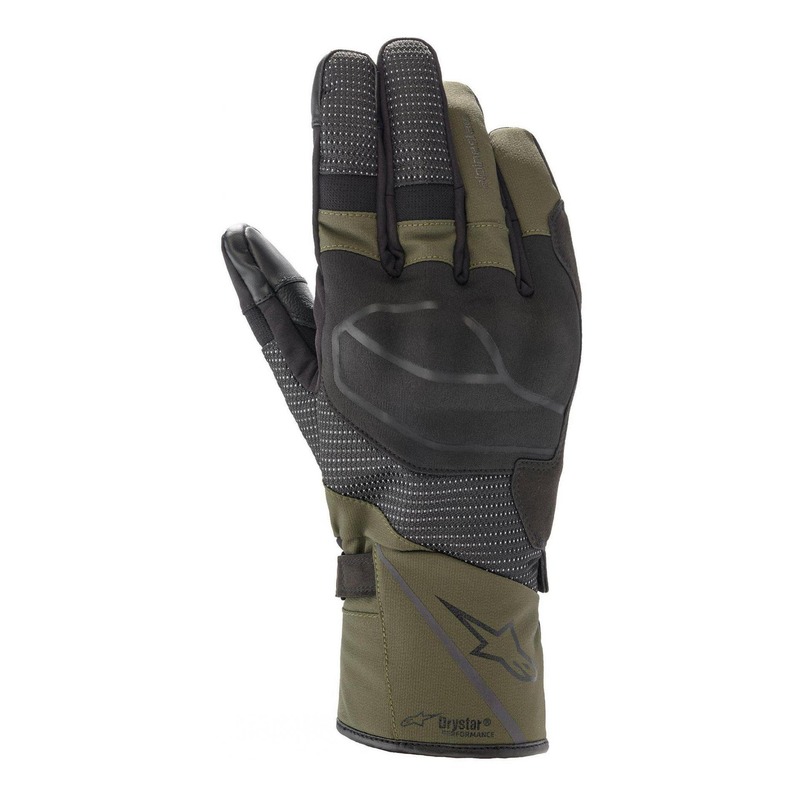 Gants textile/cuir Alpinestars Andes V3 Drystar noir/forest- S