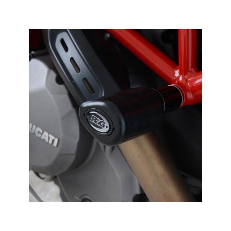 Tampons de protection R&G Racing Aero noir Ducati Hypermotard 950 19-20