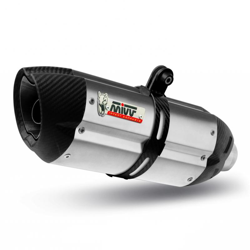 Silencieux MIVV Suono inox / casquette carbone Suzuki Gladius SFV650 0
