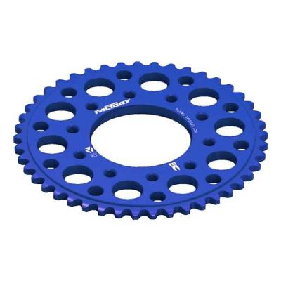 Couronne YCF - 5 trous Aluminium - D43/420 - Bleu