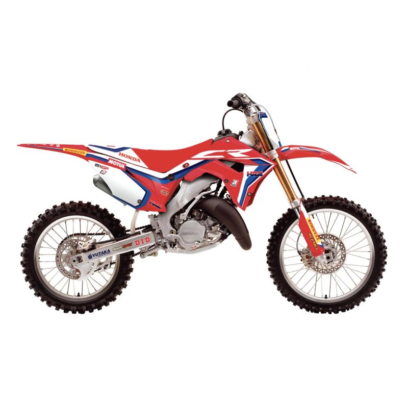 Kit déco + housse de selle Blackbird Replica Team HRC 2019 Honda CR 1