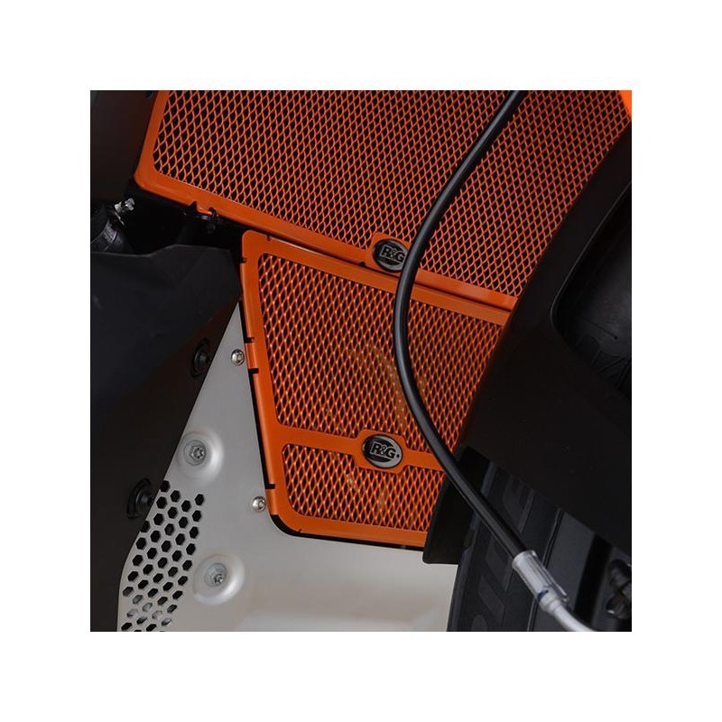 Grille de protection de collecteur R&G Racing orange KTM 790 Adventure 19-21