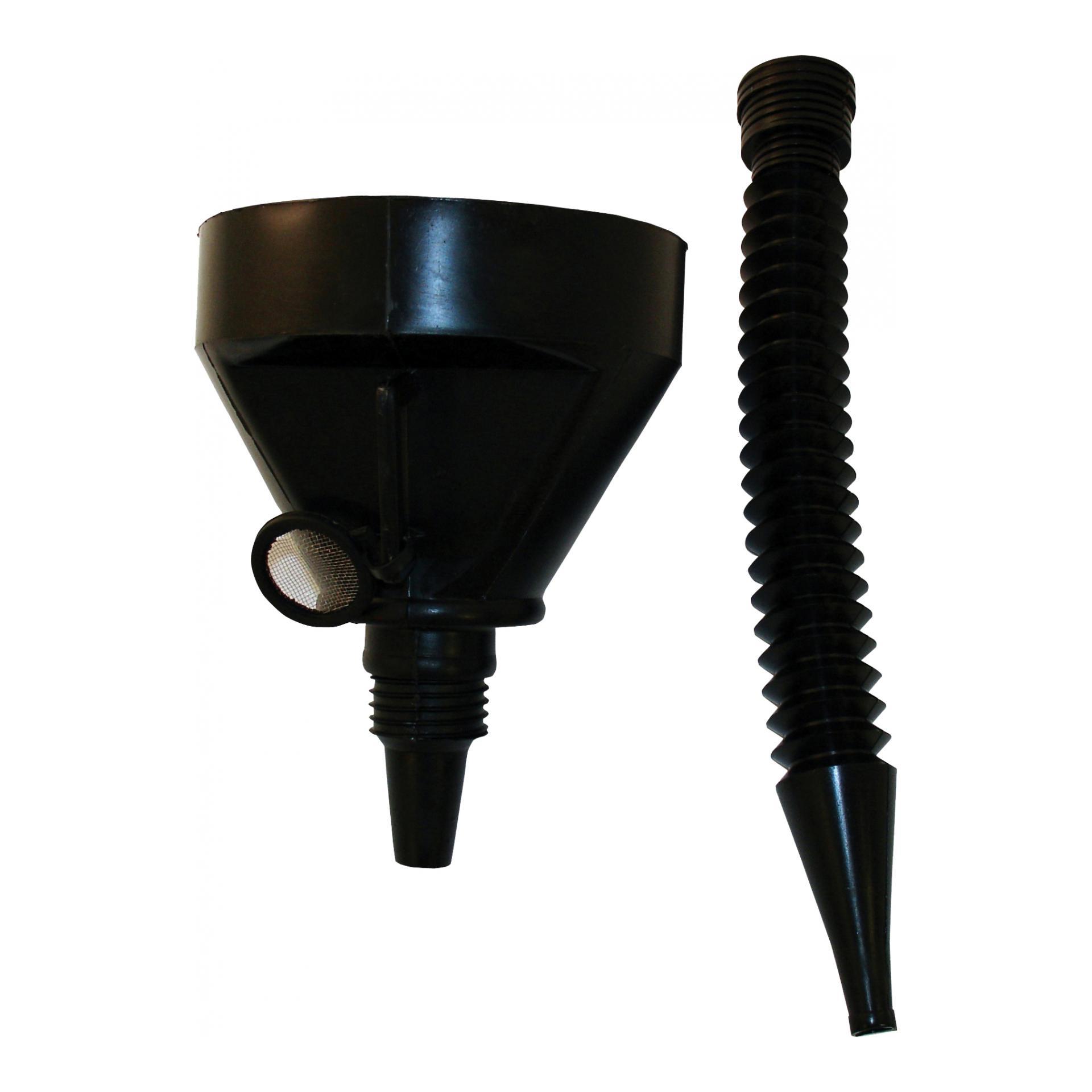 Entonnoir noir grand public flexible à bec souple - Ø 140 mm