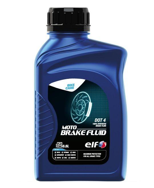 Liquide de freins Moto Brake Fluid DOT 4 ELF 100 % synthèse