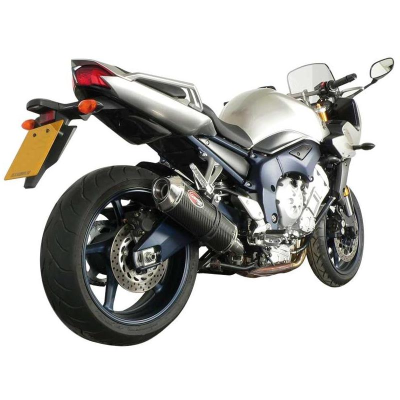 Silencieux Homologué Scorpion Factory Oval Carbone pour Yamaha FZ1 06