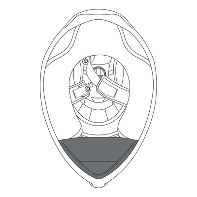 Bavette anti-remou AGV pour casque K1 S / K1