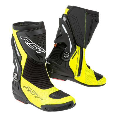 Bottes moto RST TracTech Evo D3O noir/jaune fluo