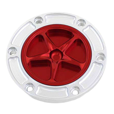 Bouchon de réservoir Evotech aluminium Rouge/Silver Aprilia Tuono 660 21-25