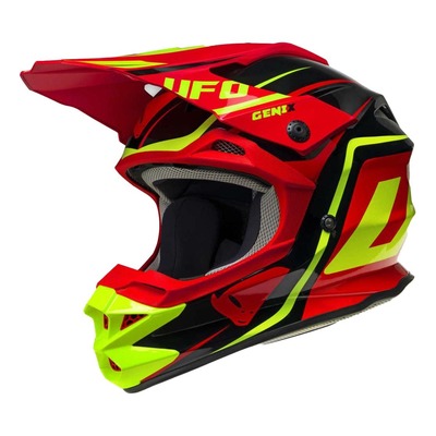 Casque cross Ufo Interceptor II Genix noir/rouge/jaune