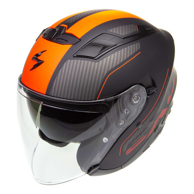 Casque jet Scorpion EXO-230 Condor noir/rouge mat (ECE 22-06)