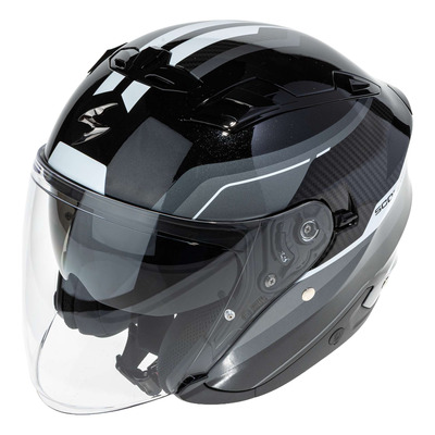 Casque jet Scorpion Exo-230 Hipe noir/argent