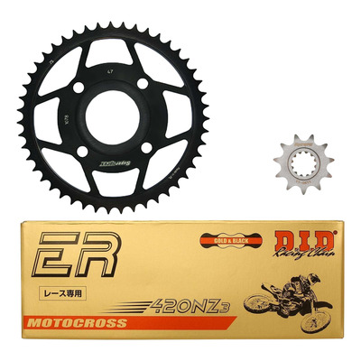 Kit chaîne DID type TT attache rapide pour MBK 50 X-Power 03-04