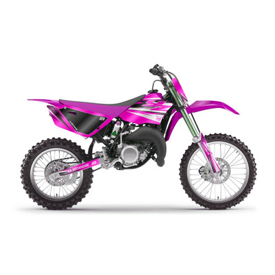 Kit déco La Bécanerie Factory blanc/rose brillant Yamaha YZ 85 15-21