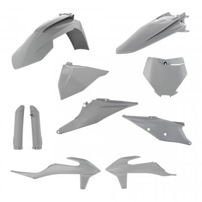 Kit plastique complet Acerbis KTM 125 SX 19-22 gris Brillant