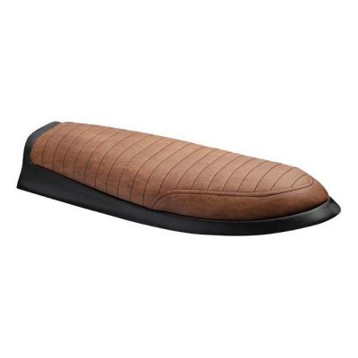 Selle scrambler / café racer C. Racer SCRBMWR.2 marron foncé coutures droites noires BMW