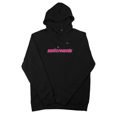 Sweat à capuche La Bécanerie 2025 noir/rose