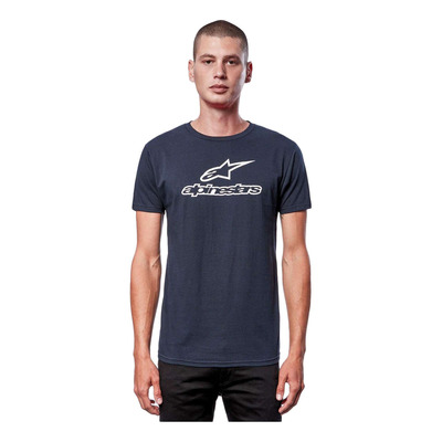 Tee-Shirt Alpinestars Wordmark Combo bleu/blanc