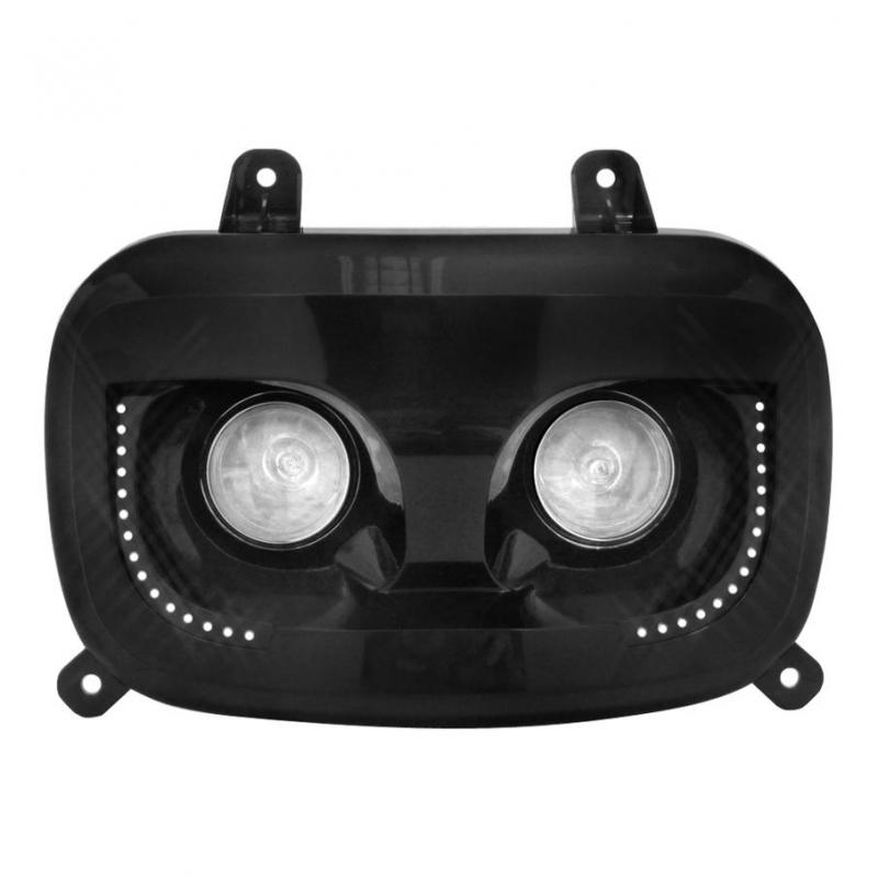 Masque Halogène Double Halo+Leds Booster 2004 >- Blanc