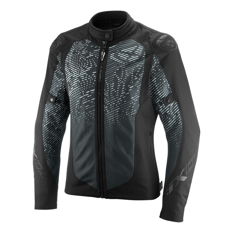 Blouson textile femme Ixon Artemis noir/blanc