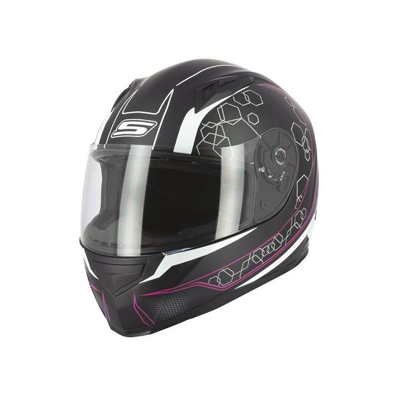 Casque intégral S-Line S448 Apex Graphic noir/rose- XS