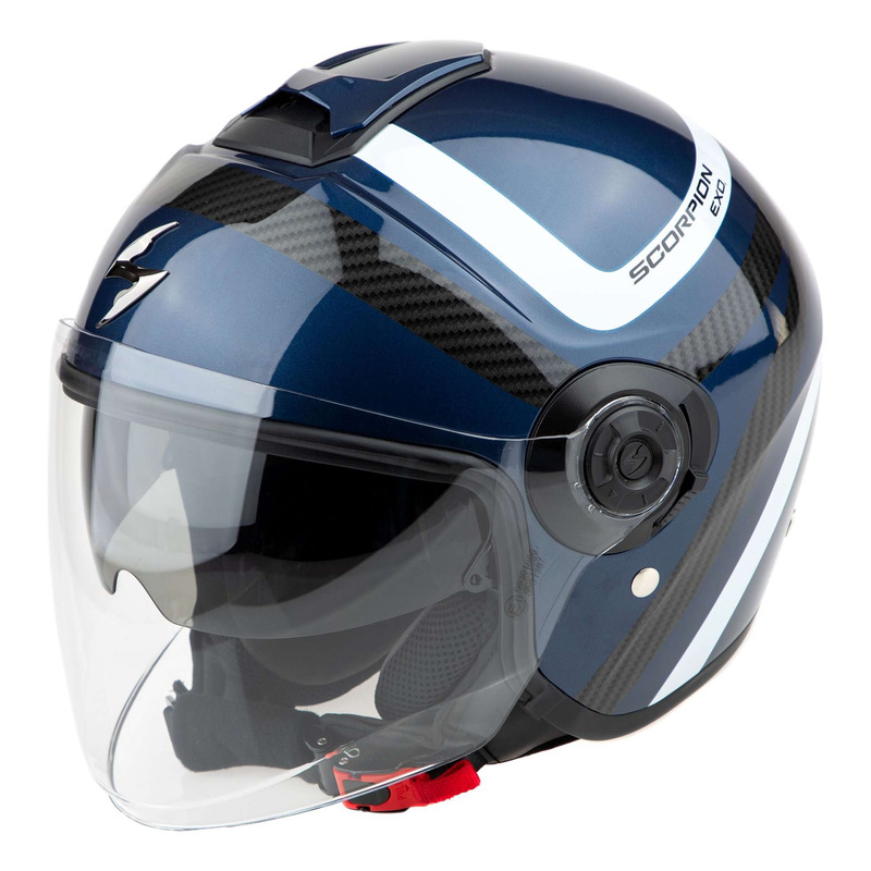 Casque jet Scorpion Exo-City 2 Riva blue/black