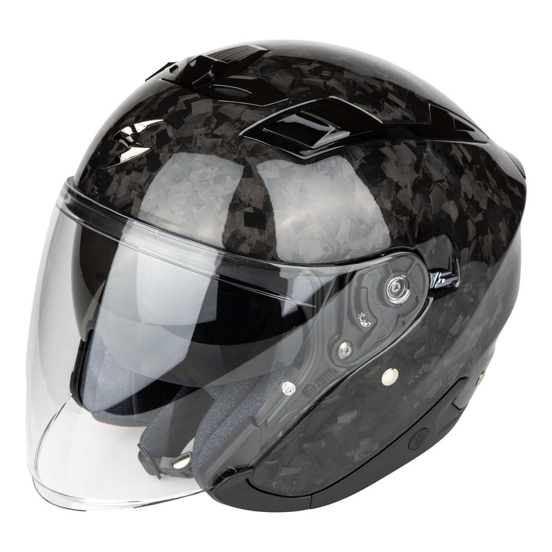 Casque jet Scorpion Exo-Z1 Carbon Onyx Solid noir