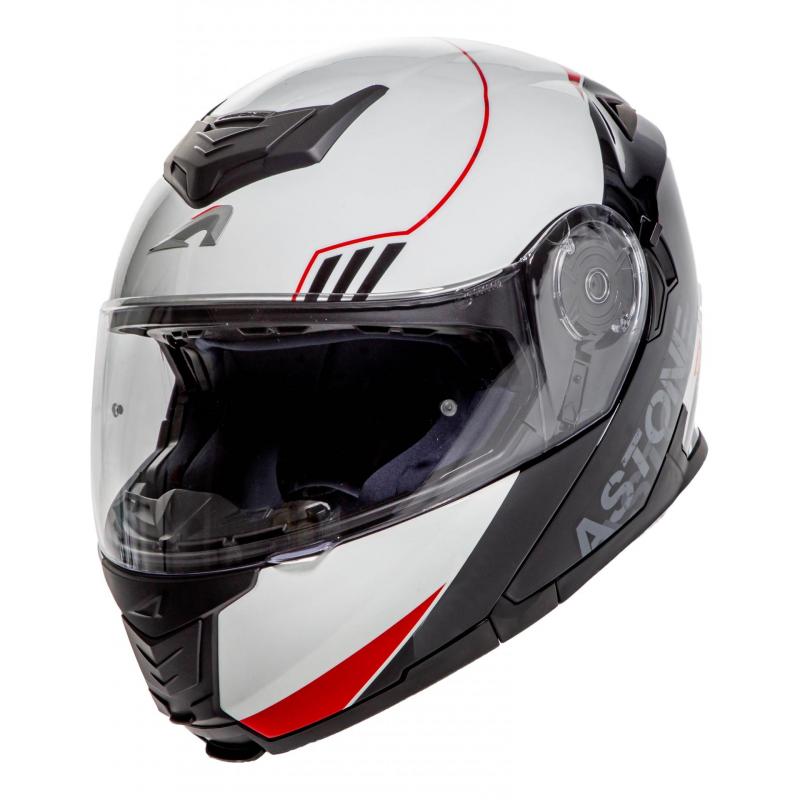 Casque modulable Astone RT 1200 graphic UPLINE rouge/blanc- XS